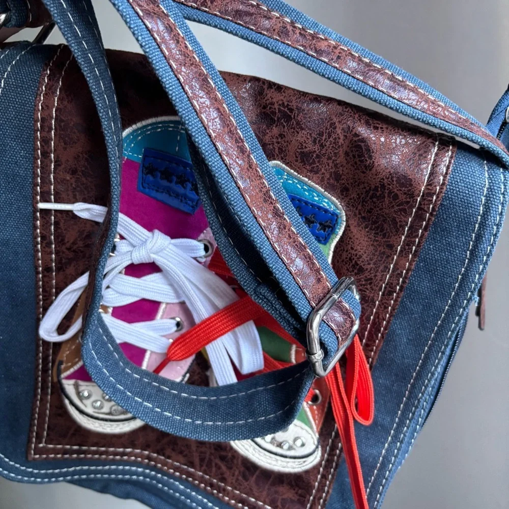 Vintage Converse Denim Crossbody Bag - Picture 10 of 16